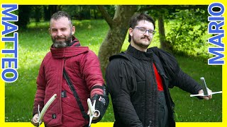 Sword and dagger  HEMA sparring  Matteo from compagniadellosparviero9903 VS Mario [upl. by Hey156]