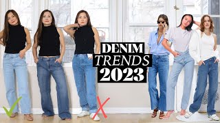 I tried the 6 BIGGEST denim trends for 2023 and heres what you should buy or AVOID [upl. by Ardisi]