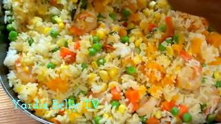 Delicious Jamaican SEASONED RICE with SHRIMP ACKEE and SALTFISH [upl. by Rahr]