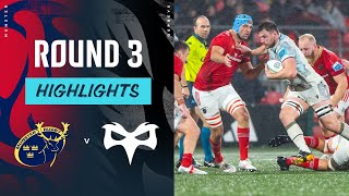 Munster v Ospreys  Highlights  Round 3  URC 202425 [upl. by Frederica]