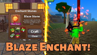 Crafting Blaze StoneITS REALLY OP  Showcase  King legacy Update 466 [upl. by Atinrev]