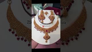 Bridal sets 21k gold designer locketset zaibjewellers youtubeshorts zaibjewellersrawalpindi [upl. by Adyht992]