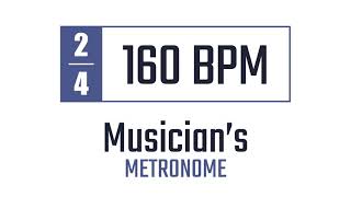 160 BPM  24  Metronome [upl. by Mcquade732]