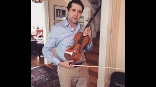 Nathaniel Robinson playing a Antonio Stradivarius violin [upl. by Sidonius]