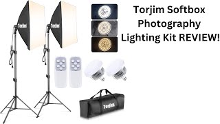 Torjim Softbox Photography Lighting Kit REVIEW [upl. by Zorah]