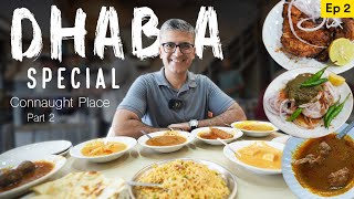 Ep  2 Delhi Neighbourhood Eats I Connaught Place DHABA SPL FOOD TRAIL I Mutton Gurde KapureBheja [upl. by Rudiger]