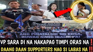 VP SARA DI NA NAKAPAG TIMPI‼️ DAANG DAANG SUPPORTERS NAG SILABASAN NA‼️ [upl. by Helbona]