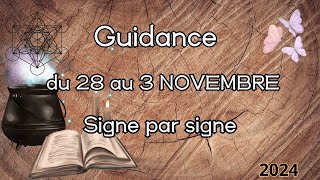 🧿 Guidance semaine du 28 au 3 NOVEMBRE 2024 🦋 Signe par Signe  Général  Pro  Sentimental 🌹 [upl. by Ahsikad912]