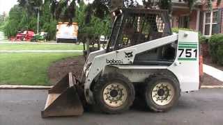 BOBCAT 751 Diesel Skid Steer Loader Kubota Motor for sale [upl. by Yoshiko]