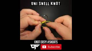 How to Tie a UNI SNELL KNOT  Knot Easy Shorts  Fishing Knot Tutorial [upl. by Helbonna]