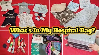 Whats In My Hospital 🎒 Bag  Hospital Bag For Mother amp Baby 👶  Must Have Items For Hospital bag [upl. by Amron527]