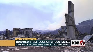 Emergency declared as deadly wildfires burn 1400 structures in New Mexico [upl. by Ained487]