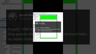 Stop Being Outdated 💻 Automate Excel with VBA Like a Pro 🚀 ExcelVBA Automation shortsvideo [upl. by Suiremed]