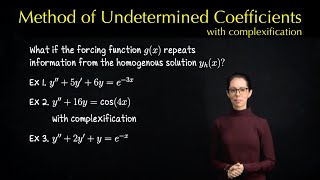 Method of Undetermined Coefficients 4 extra examples [upl. by Orestes]