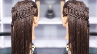 How To Simple And Easy hairstyle Your Beautiful Face  Wedding Hairstyle  Braid Style [upl. by Volpe370]