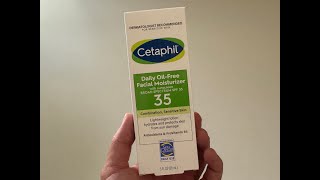 Cetaphil Facial Moisturizer with SPF 35 Unboxing [upl. by Bigler128]