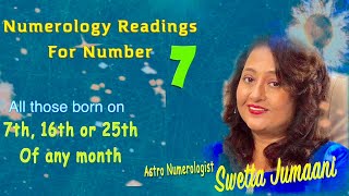 Numerology for No7 With Subtitles मूलांक 7 जन्मांक 7 Birth Date 7 Mulank 7 [upl. by Eibber]