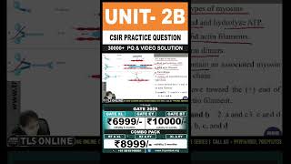 CSIR Practice Question  Unit 2 Cellular Organization  Topic B [upl. by Jay]