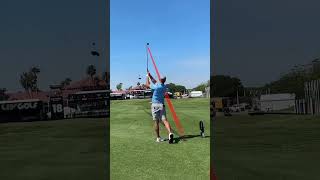 Bryson DeChambeau amazing golf swing and playing hole 18 [upl. by Ailefo]