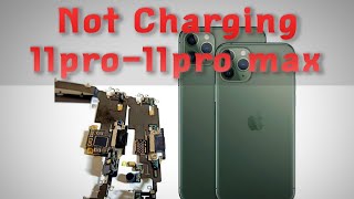 iPhone 11 pro max  11 pro Charging Port Flex Cable repair or Replacement [upl. by Kalvn]