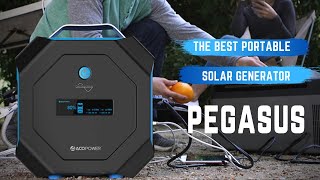 Powerful Outdoor Solar Generator The ACO Power PEGASUS [upl. by Ademordna]