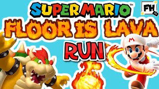 Super Mario Floor Is Lava 🔥 Chase  Brain Break  Movement Activity GoNoodle Inspired [upl. by Tahp]