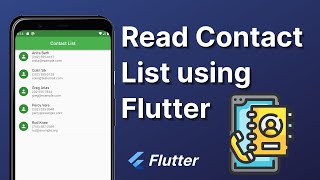 Flutter  Read Contact List  Fetch Contacts using Flutter 2022 [upl. by Adnowat934]