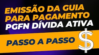 Parcelamento PGFN Dívida Ativa Como emitir a guia do parcelamento no Regularize da Procuradoria [upl. by Aramen]