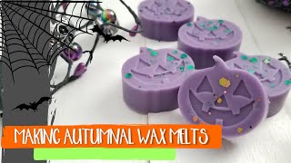 Making 3 Fall Wax Melts  Single pour and Double PourMarble  Wax Melts  Beach Babe Soapery [upl. by Eedahs835]