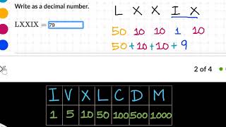 Roman numerals worked example Hindi [upl. by Clarkin]