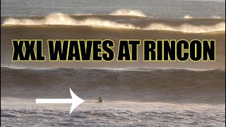 Huge Waves Batter Rincon Point in Santa Barbara [upl. by Winwaloe]