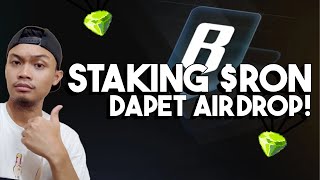 STAKE RON DAPET AIRDROP Potensi Airdrop di Ronin Mendatang [upl. by Arik]