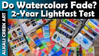 Do Watercolors Fade in Sunlight 2 YEARS Lightfast Testing of 7 Brands [upl. by Nyltiac230]