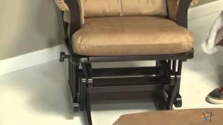 Dutailier Sleigh Glider  Espresso amp Velvet Taupe  Product Review Video [upl. by Waine135]