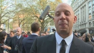 Fast and Furious 6 premiere Paul Walker and Vin Diesel reveal soft spots and talk car races [upl. by Akehs]