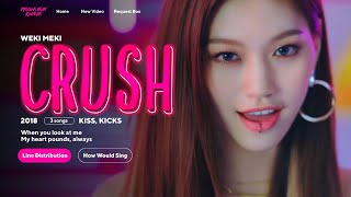 WEKI MEKI  Crush 🌙 Line Distribution [upl. by Langelo]