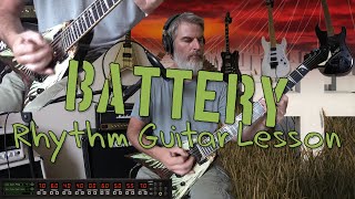 Battery Rhythm Guitar Lesson [upl. by Zoellick]