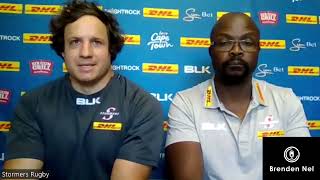 STORMERS Press conference with Neethling Fouche and assistant coach Rito Hlungwani [upl. by Lanette944]