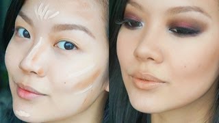 How to Contour Plus great tips for Asian features [upl. by Ellehcim]