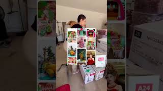 Decorating for Christmas Pt 1 Storage Unit Uhaul Theme [upl. by Krahmer597]