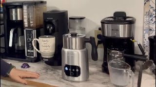 AMZCHEF Milk Frother and Steamer 4 in 1 Electric Milk Warmer Review [upl. by Yboc]