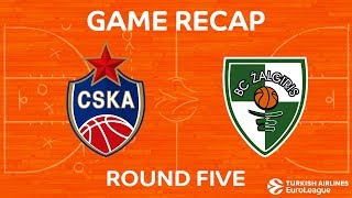 Highlights CSKA Moscow  Zalgiris Kaunas [upl. by Htaras]