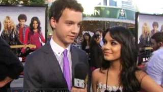 Gaelan Connell on kissing Vanessa Hudgens In Bandslam [upl. by Moreta310]