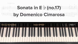 ABRSM Grade 6 Piano 2019 amp 2020 A5  CIMAROSA Sonata in E flat [upl. by Bysshe]