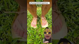 SANDAL PELEPAH PISANG banana drama creative survival shorts [upl. by Tail]