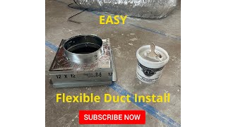 HOW TO INSTALL FLEXIBLE DUCTWORKThe EASY way [upl. by Rogerg871]