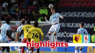 Match Highlights  Watford 2 Boro 1  Matchday 9 [upl. by Yenahs]