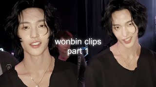 wonbin clips for edits part 1 [upl. by Orat]