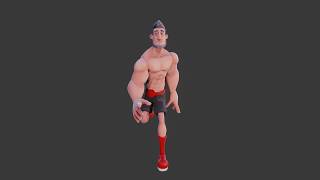 Released Rigged Stylized Boxing Man Using BlenRig 6 Addon in Blender [upl. by Danyette]