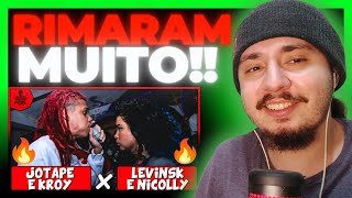 🔥🔥 Jotapê e Kroy x Levinsk e Nicolly  1FASE  213ª Batalha do Ana Rosa  REACT BAUEB [upl. by Yak]